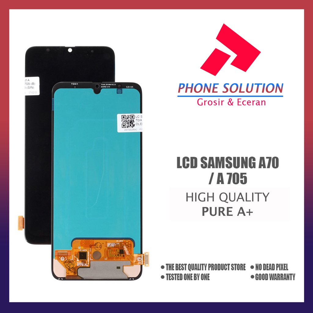 LCD Samsung A70 / LCD Samsung A705 100% Original OEM Small Fullset Touchscreen // Supplier LCD Samsung - Garansi 1 Bulan