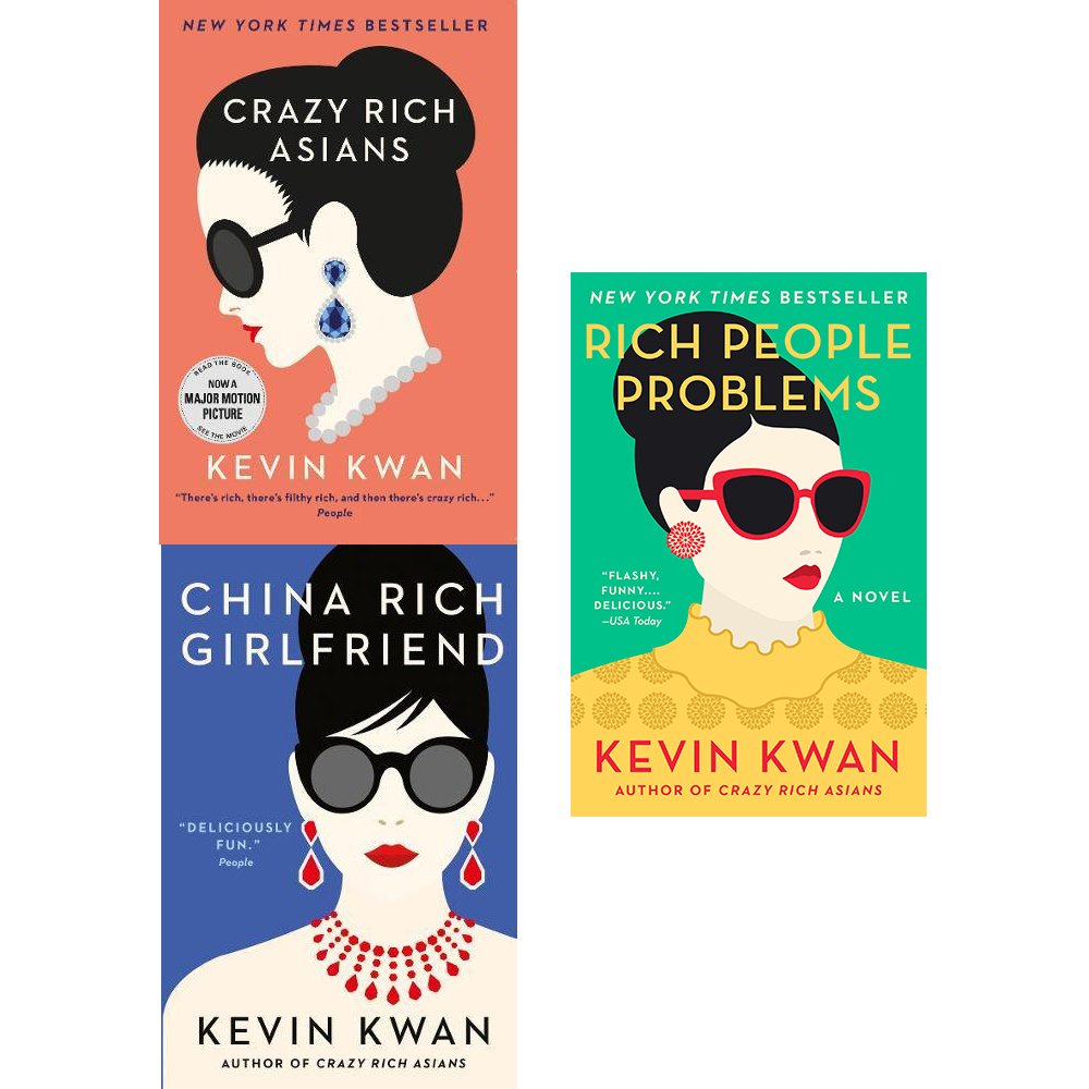 [ENGLISH] KEVIN KWAN BOOKS COLLECTION (CRAZY RICH ASIANS, CHINA RICH GIRLFRIEND, RICH PEOPLE PROBLEMS, SEX AND VANITY)