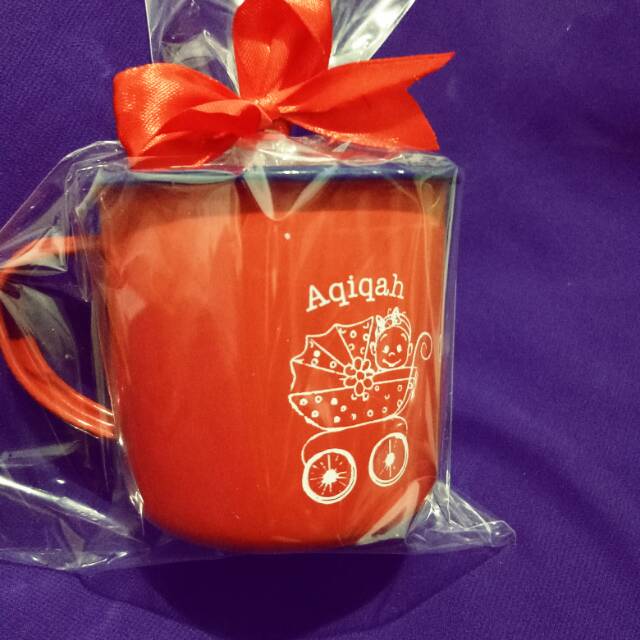 Souvenir Pernikahan Gelas Enamel