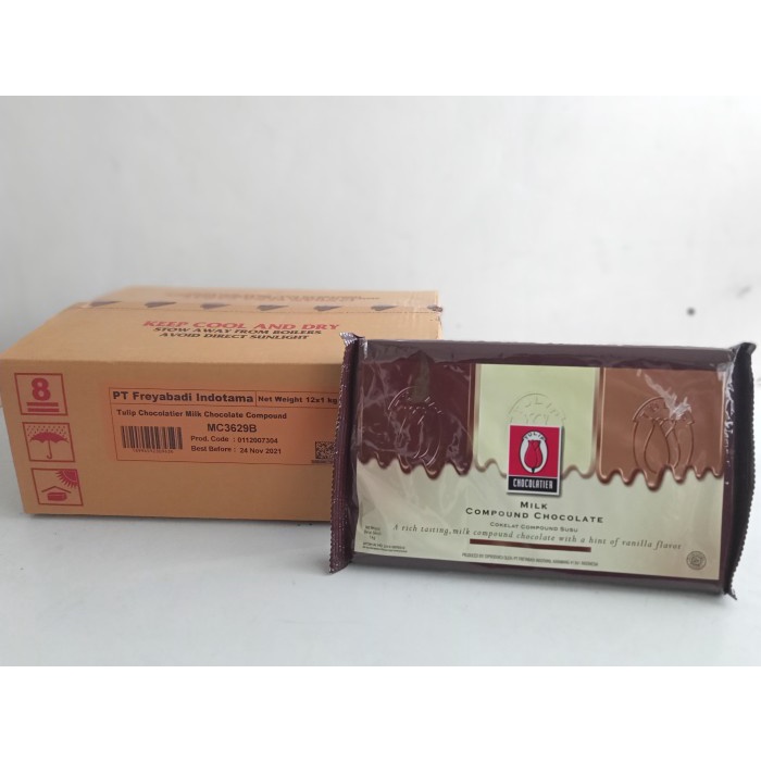 

Fchgtyani Tulip Milk Chocolate Compound - Coklat Compound Susu 12 Kg