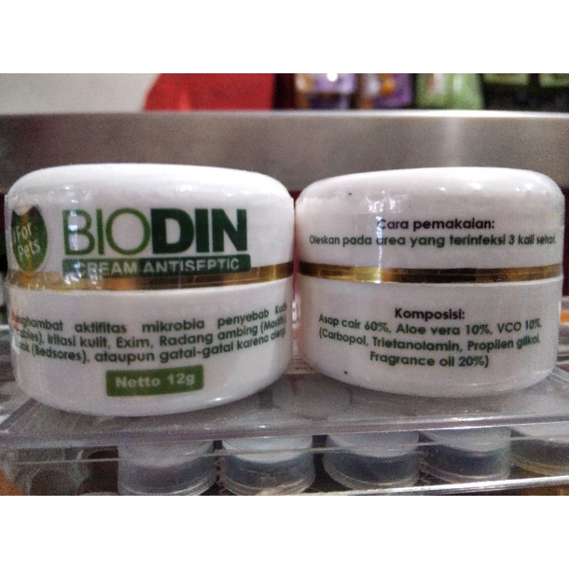 Biodin Cream Antiseptik 12g obat Scabies, Jamur, Luka Borok