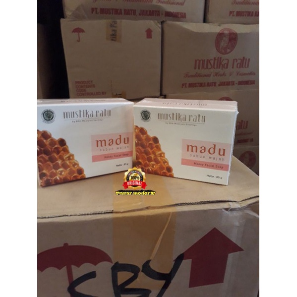 (mustika ratu) Sabun wajah Madu honey soap 85g