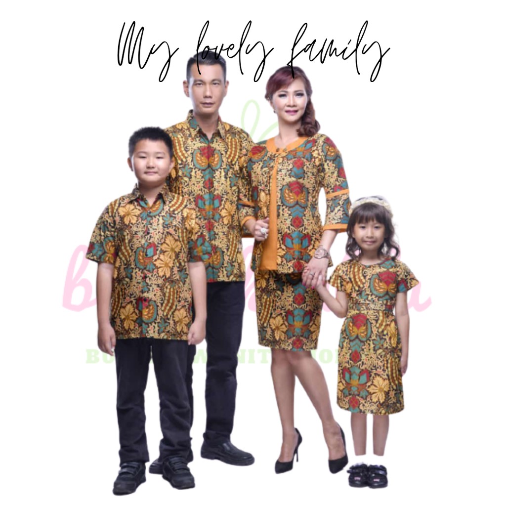 COUPLE DIANA Sarimbit rok dan blus katun halus batik couple tersedia set keluarga