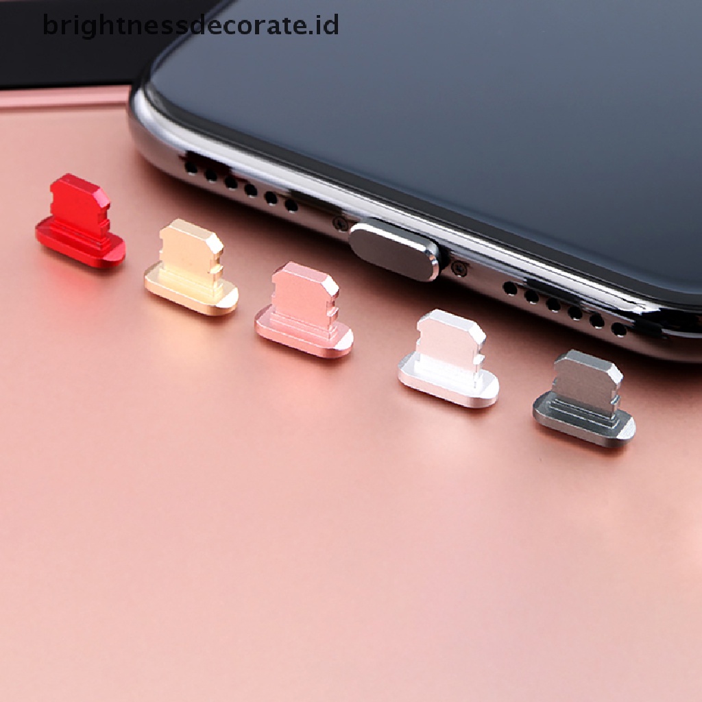 Plug Port Pengisian Daya Debu Mini Bahan Logam Untuk iPhone