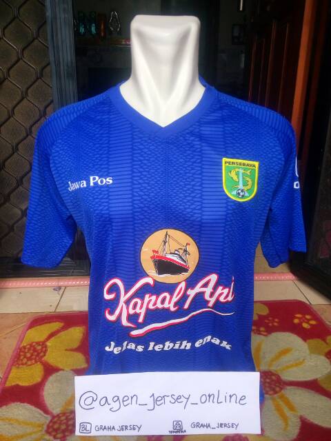Jersey Persebaya GK 2017 Liga 1 Gojek Trvloka KIPER Biru Full PRINTING Retro Lokal