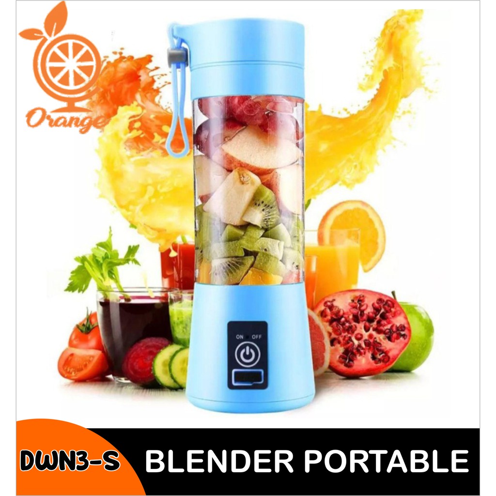 Blender Portable 2 Mata Pisau Emd777 S304 Jus Usb Mixer Alat Smoothie