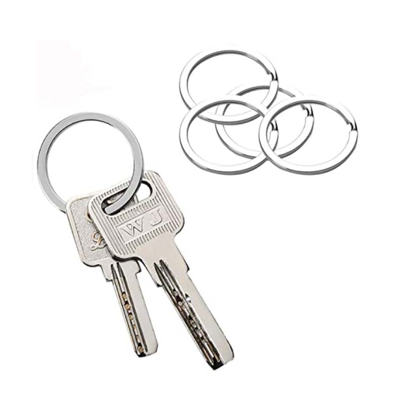 20 buah gantungan kunci bulat datar gantungan kunci selempang