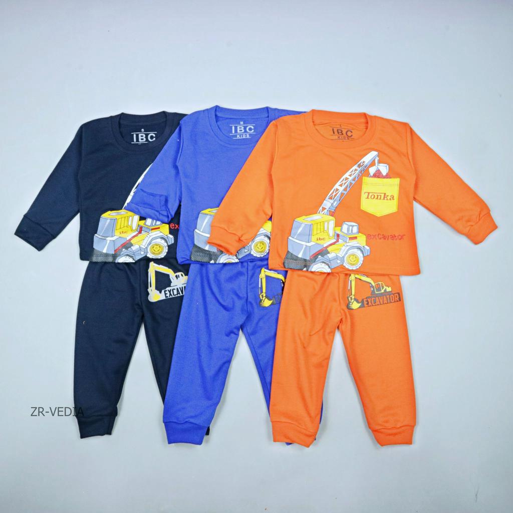 (EXPORT) Setelan Jojo Size 3-8 Tahun / Baju Tidur Lengan Panjang Anak Laki Perempuan Bahan Cotton