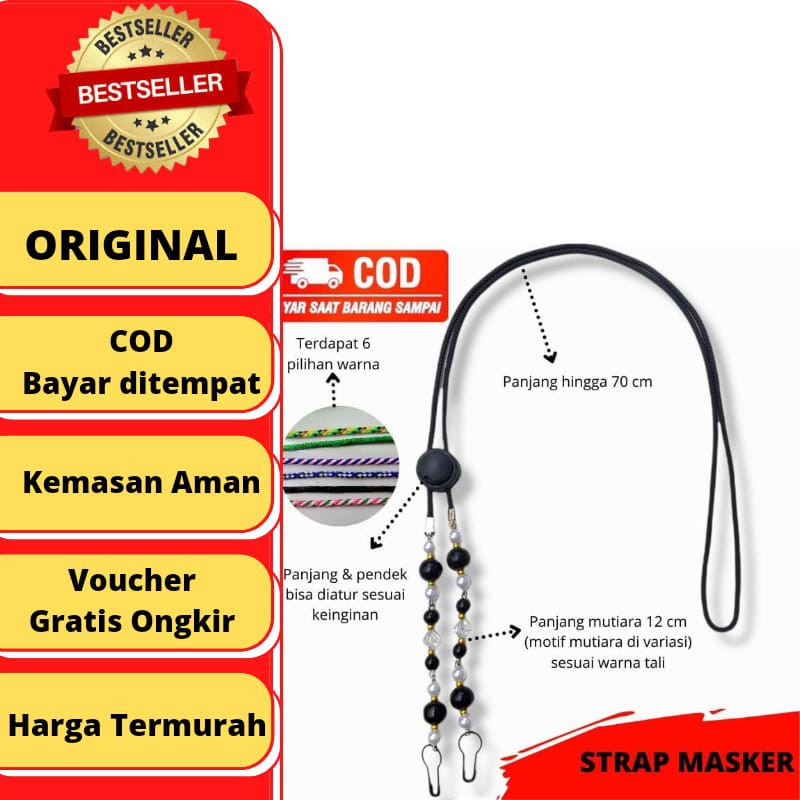 strap masker/tali masker/gantungan masker/strap masker hijab/gantungan
