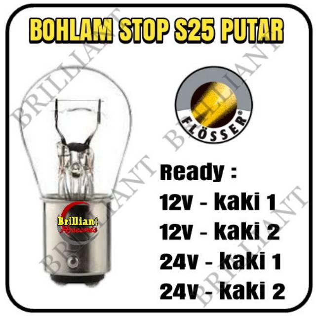 Bohlam Stop / Reting / Rem / Sein - S25 Putar Besar