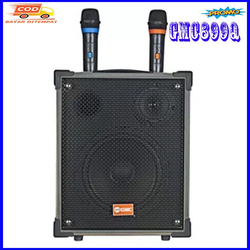 Gmc Speaker Portable GMC 899Q Bluetooth Karaoke 2 Mic Wireless 8 Inch High Power NEW Produk GMC 899Q