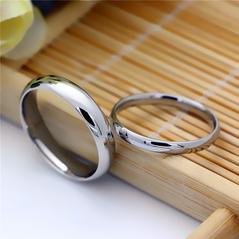 [PALING LARIS] Cincin Couple Titanium / Cincin Nikah titanium / Cincin Nikah Couple C090 warna PERAK