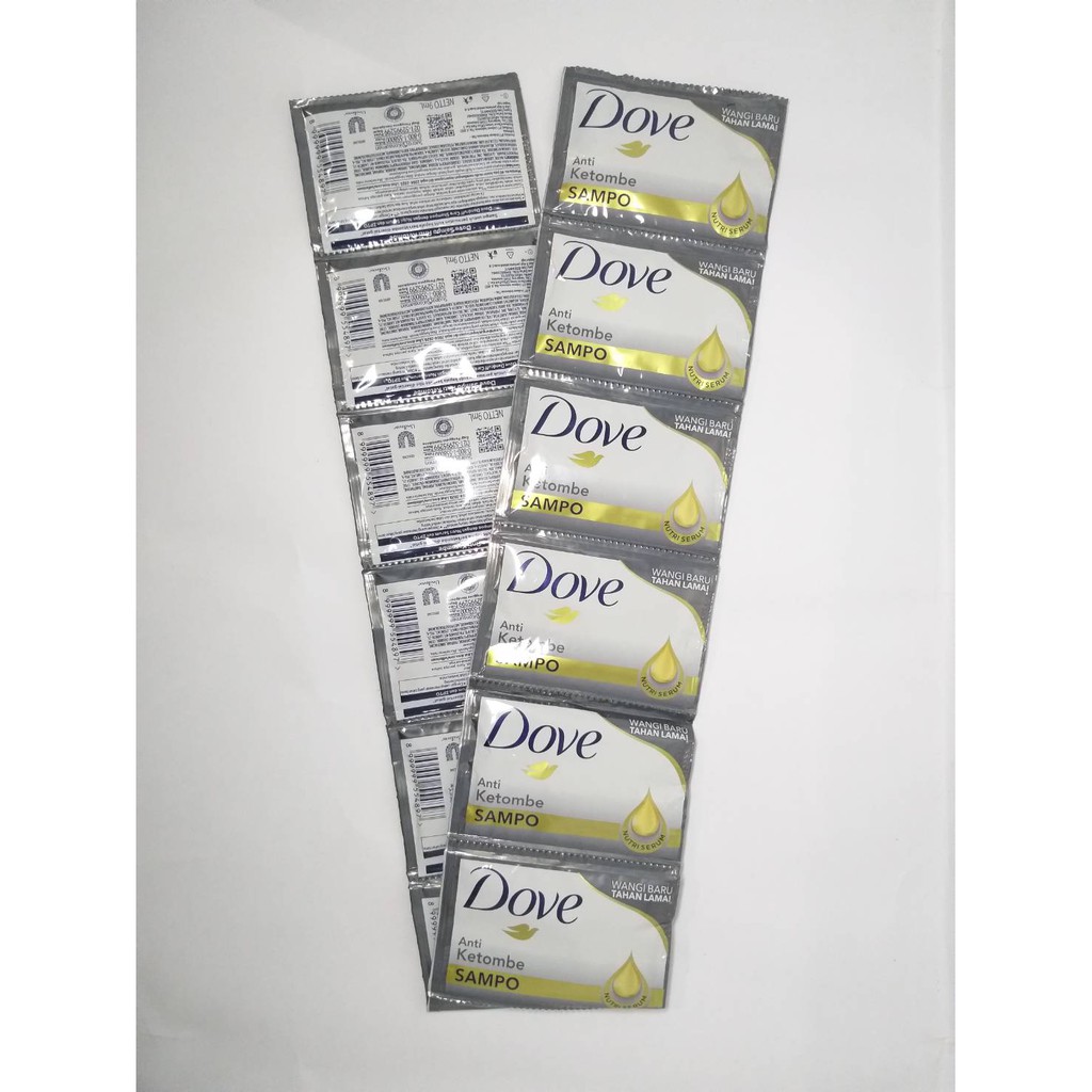 Shampoo Dove Renceng 9ml Isi 12 Sachet Perawatan Anti Ketombe/Rambut Rontok/Rambut Rusak