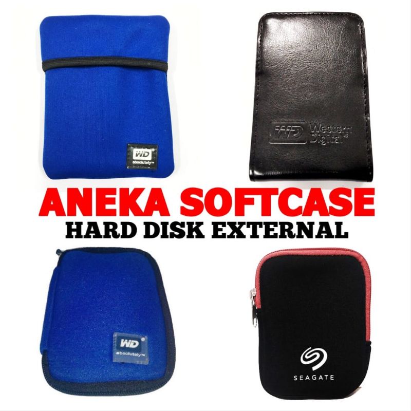 Softcase / Pouch / Hardcase / Soft Case tempat Hard Disk External 2,5&quot; ( WD / SEAGATE / TOSHIBA / SAMSUNG )