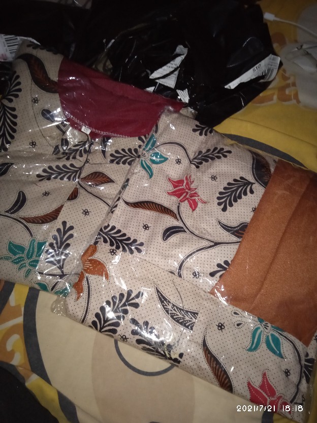 Batik Wanita Asj Sa Hrb026 Kenongo Kemeja Tosca Pendek