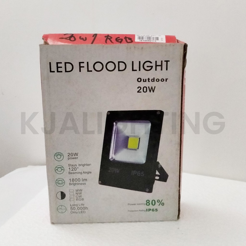 LAMPU SOROT LED 20W RGB PLUS REMOTE