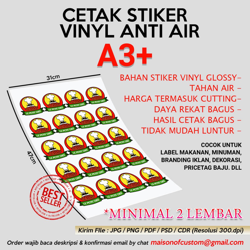 

CETAK STIKER VINYL *ANTI AIR*NAMA LABEL MAKANAN TOPLES KEMASAN BOTOL MINUMAN CUSTOM KROMO