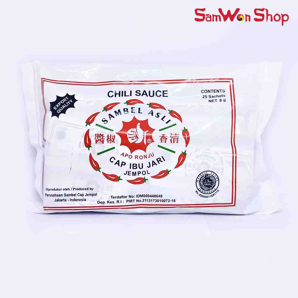 

SAMBAL ASLI CAP IBU JARI JEMPOL ORIGINAL SACHET 20x8gr - SAUS SAMBEL