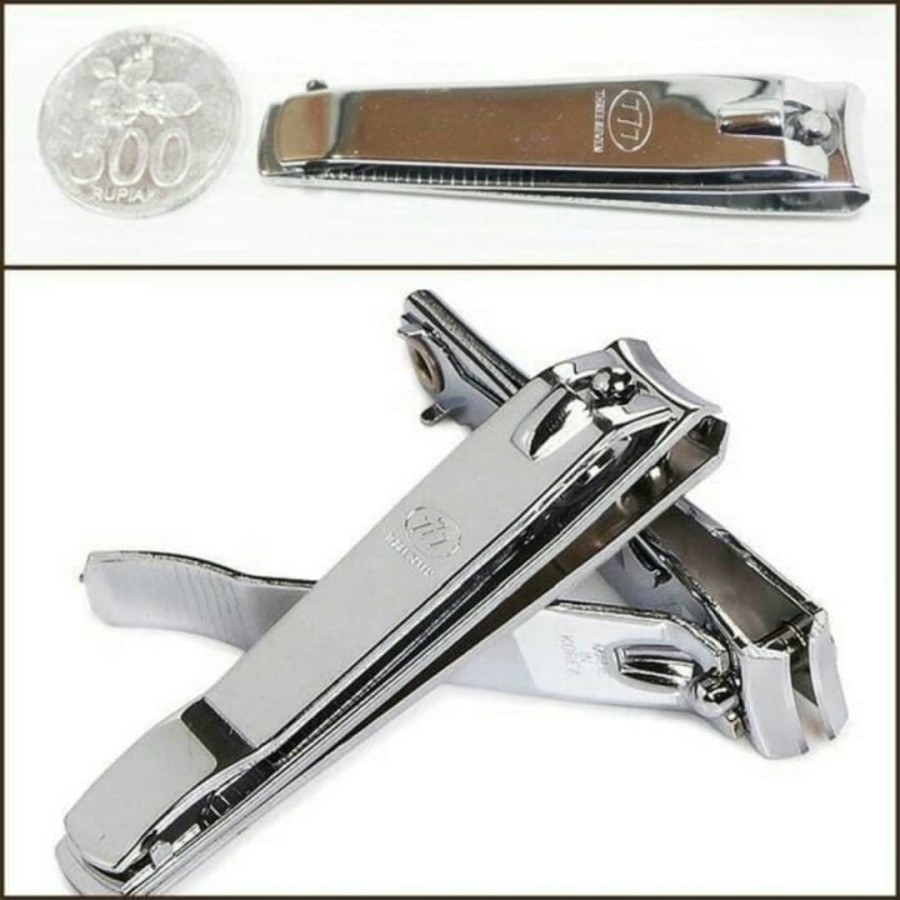 GK777 - GUNTING KUKU 777 BESAR THREE SEVEN BESAR SILVER NAIL CLIP