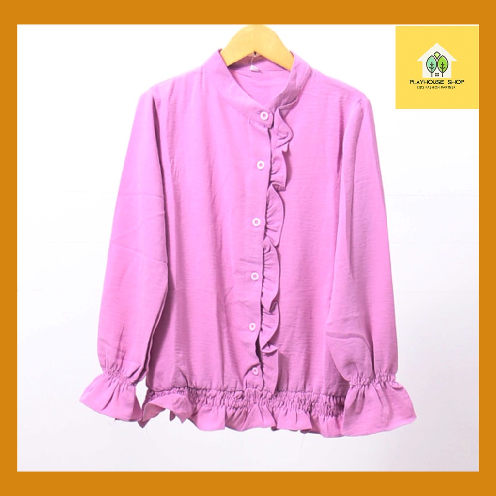 PLAY HOUSE - Blouse Fashion Kids Atasan Baju  Anak Perempuan Umur 6-15 Tahun Model Korea
