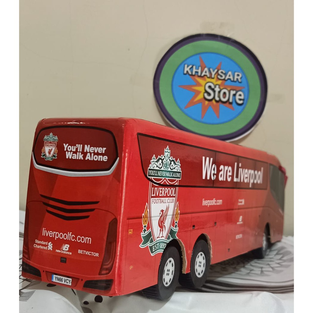 miniatur bus bis / mainan bus bis double deker LIVER POOL