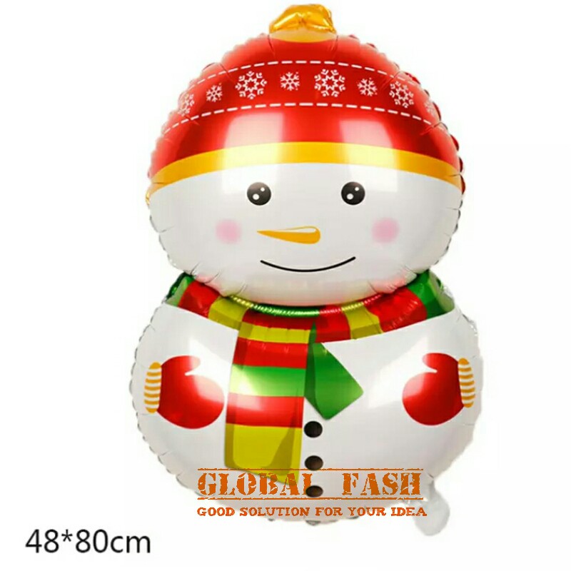  balon  foil Snowman 2 jumbo balon  natal  xmas balon  