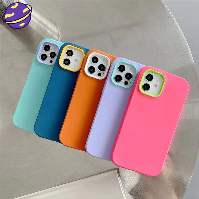 Case Pelindung Bahan Silikon Untuk Iphone 13 12 11 Pro X Xs Max 7 8 Plus