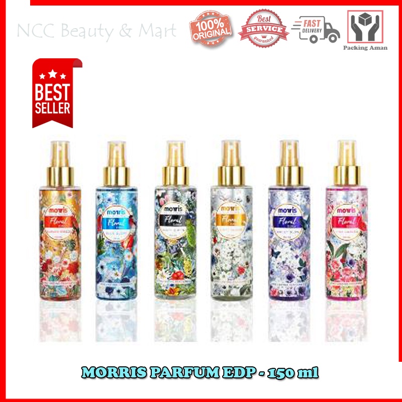 * NCC * Morris Parfum Floral Edition Eau De Toilette Long Lasting Fragance Cewek - Netto 150 ml