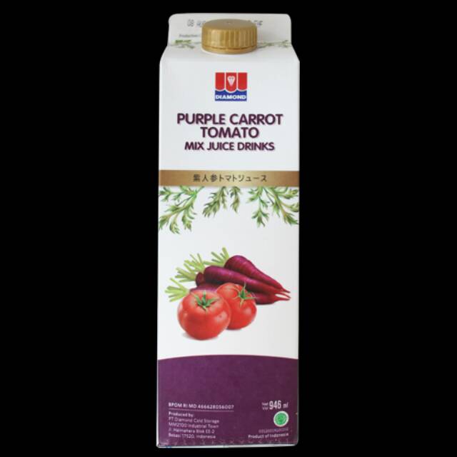 

diamond juice purple carrot tomato premium 350 ml 24pcs 2karton