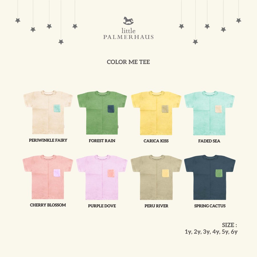 Little Palmerhaus Kids Pocket Color Mee Tee 1-5y / Kaos Anak