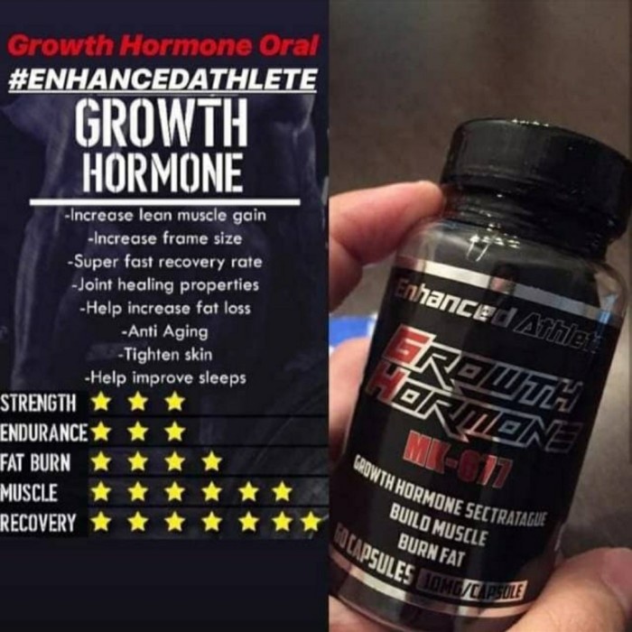 {cantikstore} HGH ORAL Growth Hormone MK-677 60 Caps 10mg SARMs SARM MK - 677 MK677 Diskon