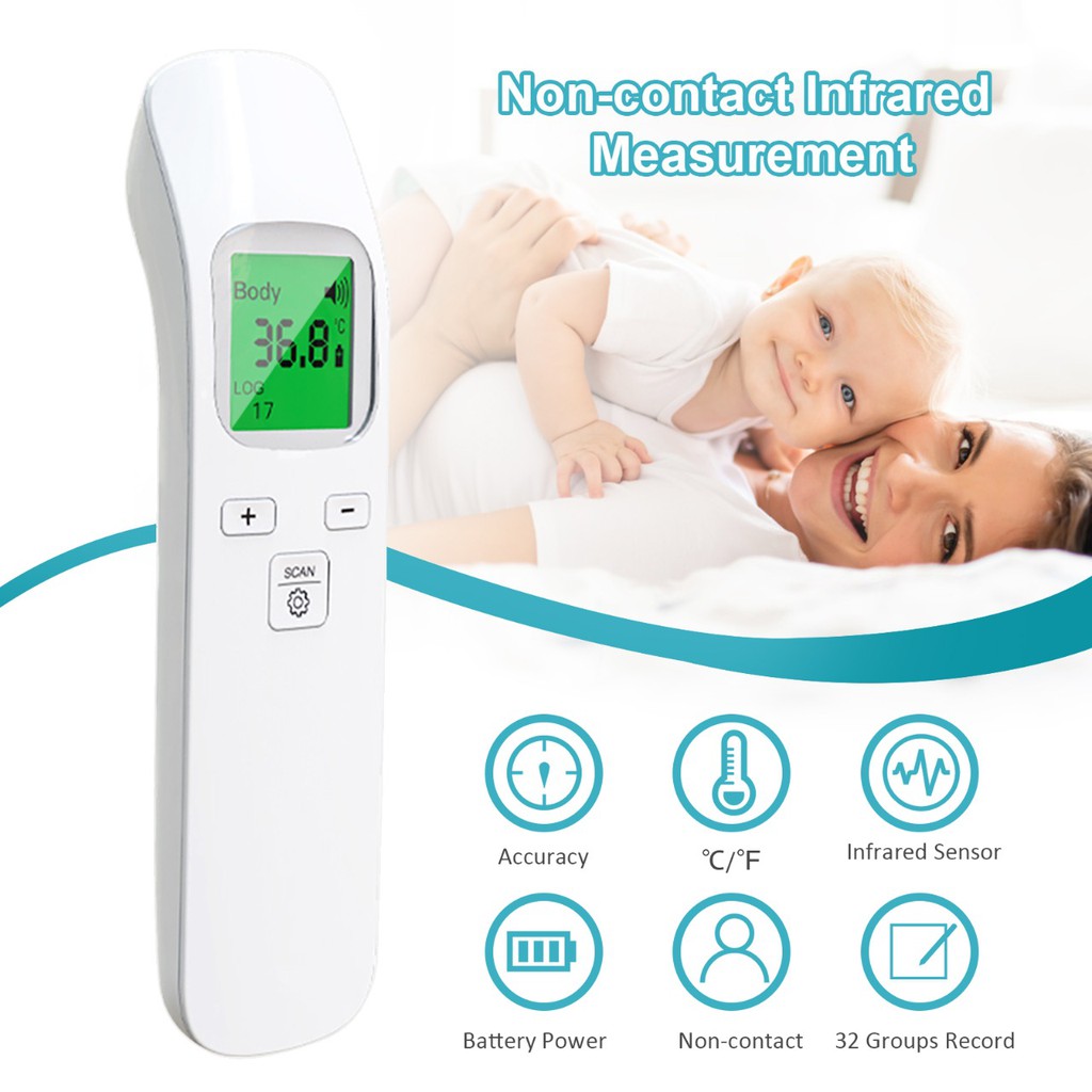 Termometer Tembak Non Contact Thermometer Digital Infrared Termo Gun