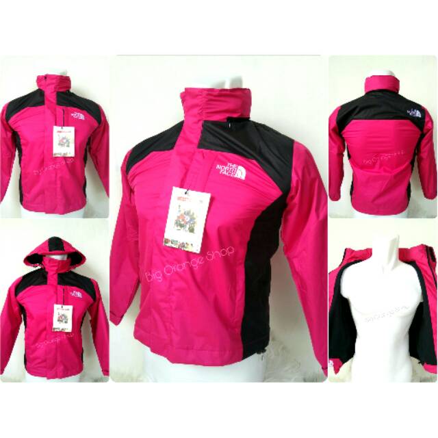 Jaket Gunung Anak-Anak The North Face TNF Pink black Jaket kids Outdoor Parka Mini