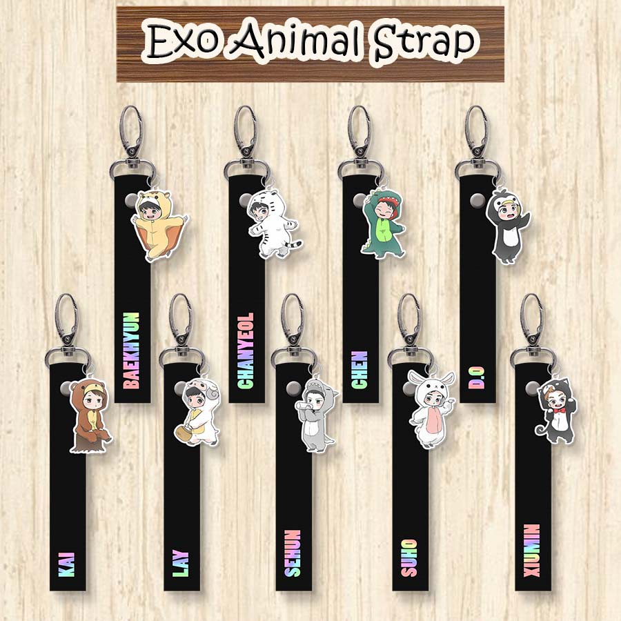 

EXO Animal Strap Lanyard Akrilik READY STOCK
