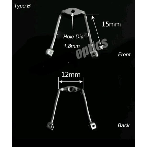 Sunny Nosepad Arm / Tangkai Nosepad / Metal Peyangga Hidung