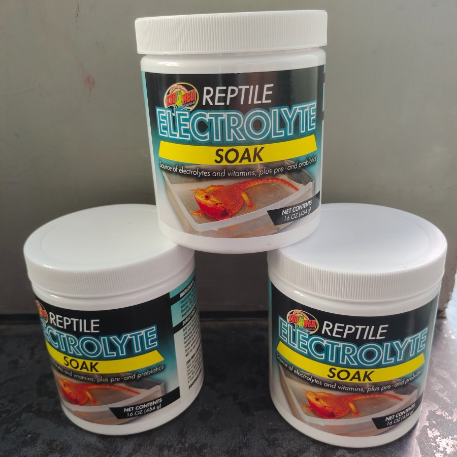 zoomed electrolyte soak reptil 454gram reptile electrolit