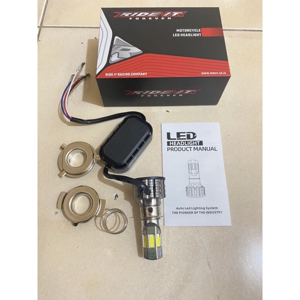 hid led 6 sisi ride it lampu depan hid led