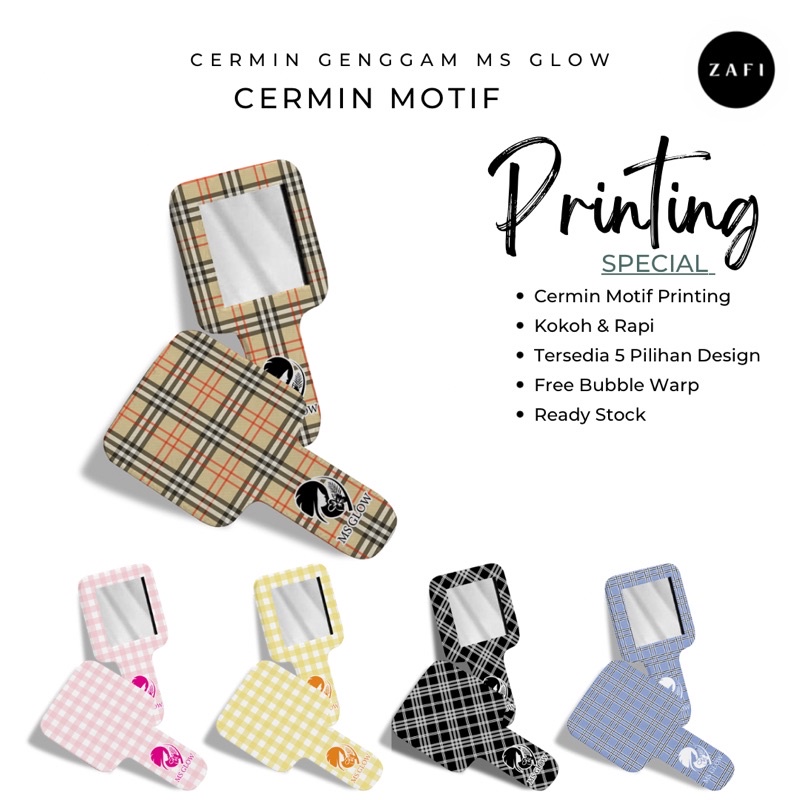Cermin Ms glowKaca Ms Glow Cermin Ms Cosmetic Cermin tangan Hand Mirror