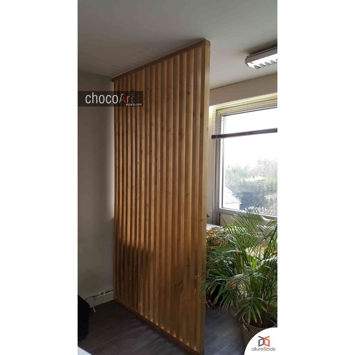 penyekat ruangan minimalis kayu jati / penyekat ruangan minimalis / pembatas ruangan / rak buku / le
