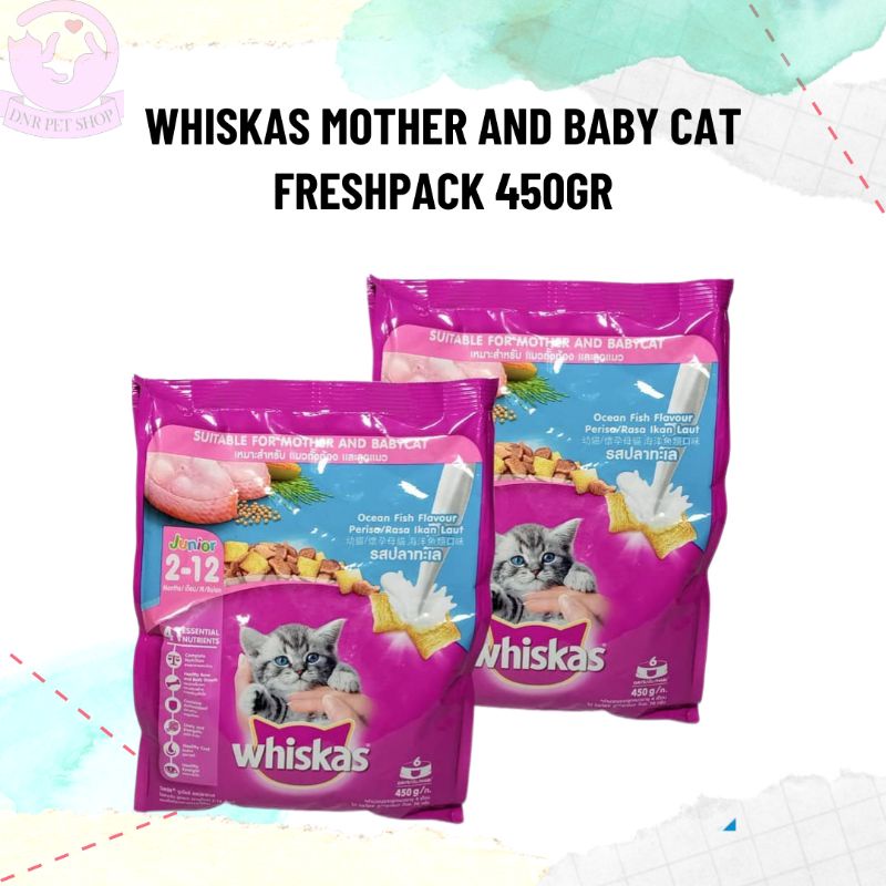 Jual Whiskas kitten ocean fish 450gr dry food mother and baby cat 480gr