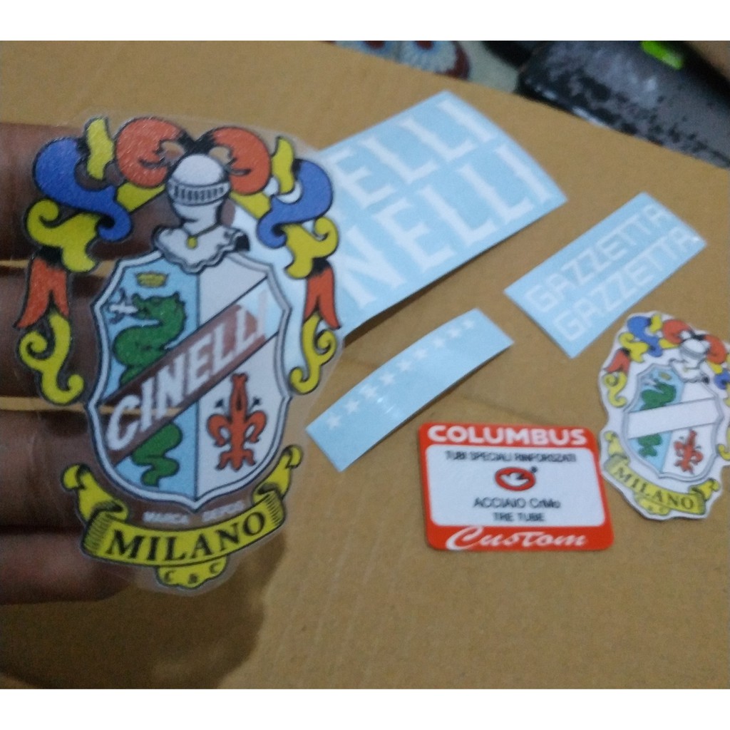 Stiker Decal Frame Cinelli Gazette