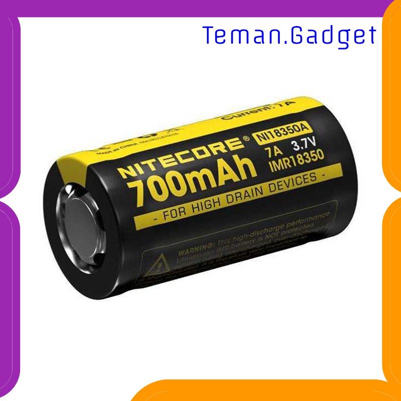 TG-IE032 NITECORE IMR18350 BATERAI VAPE 700MAH 7A 3.7V