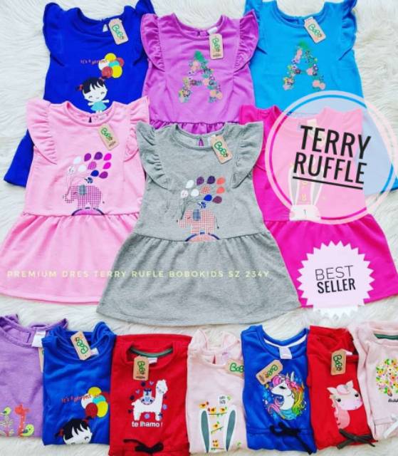 Dress perempuan BRANDED usia 1-4 tahun TERLARIS-4