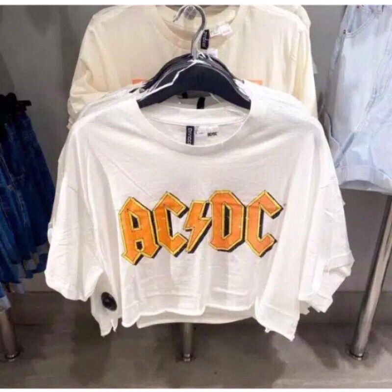 Kaos Oversize Crop ACDC (LD 106, P 45)