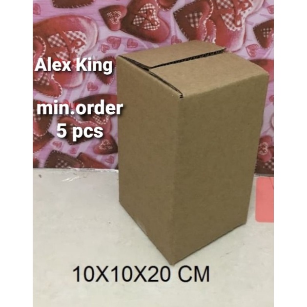 

Kardus / Box / uk. 10x10x20 cm / KARTON packing polos baru ST