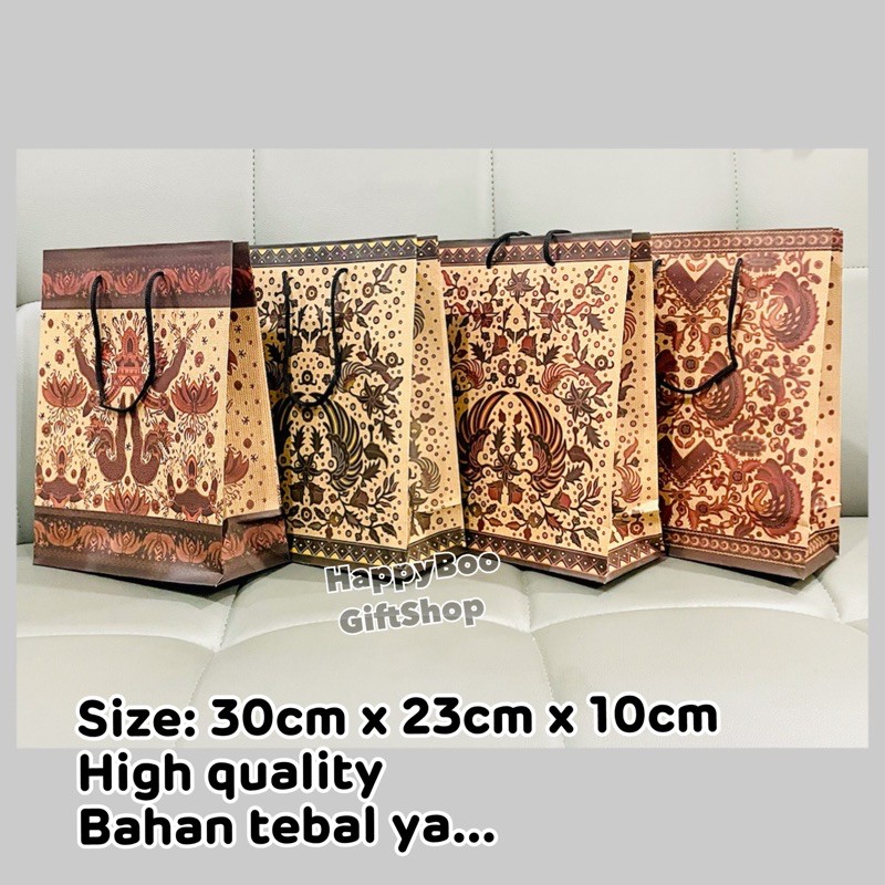 

bag paper tali craft medium sedang murah tebal high quality kiky batik paper bag goodie bag tas kado