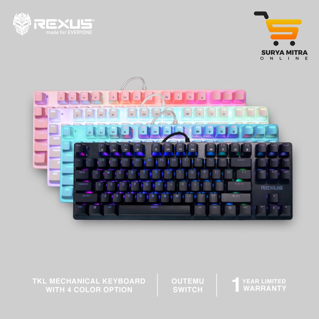 Rexus MX9 TKL Keyboard Gaming Mechanical Legionare | MX9 TKL RGB