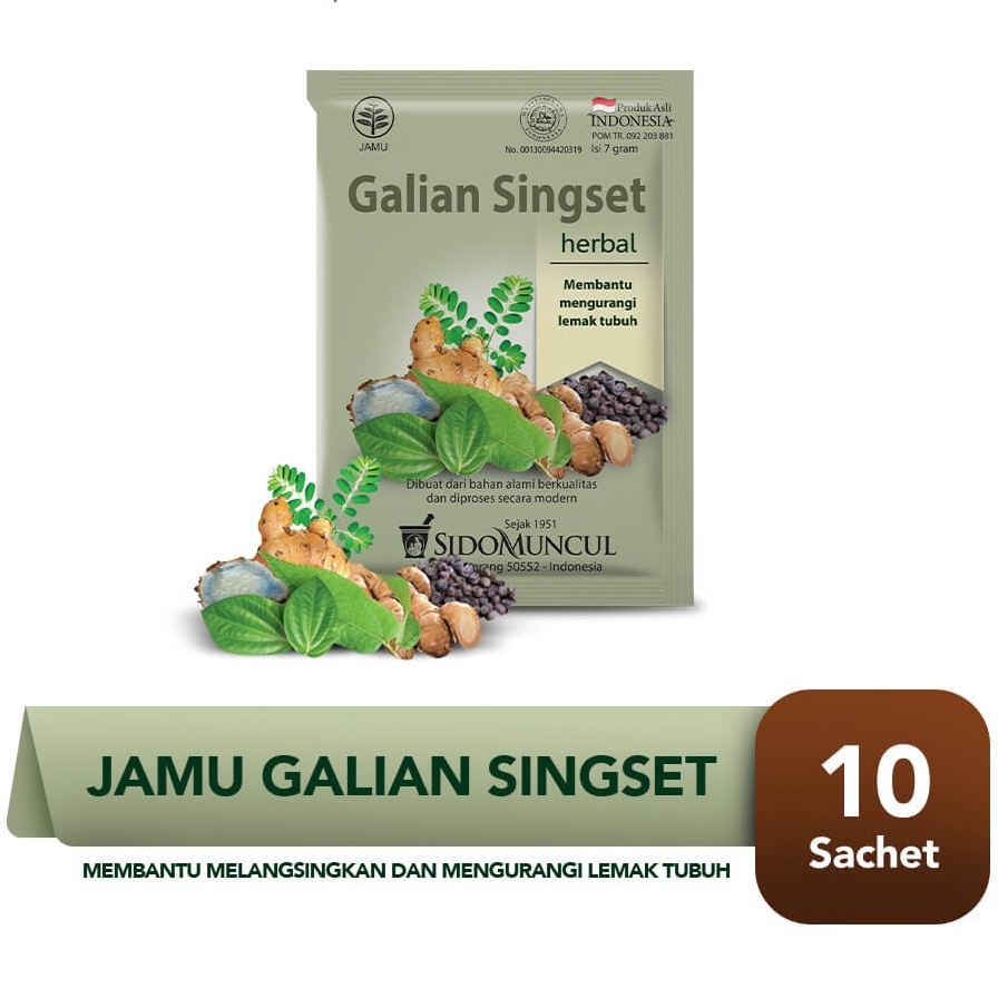 

JAMU GALIAN SINGSET SIDOMUNCUL 10's - MENGURANGI LEMAK TUBUH MELANGSINGKAN SIDO MUNCUL JAMU TRADISIONAL DIDEL HERBAL (COD)