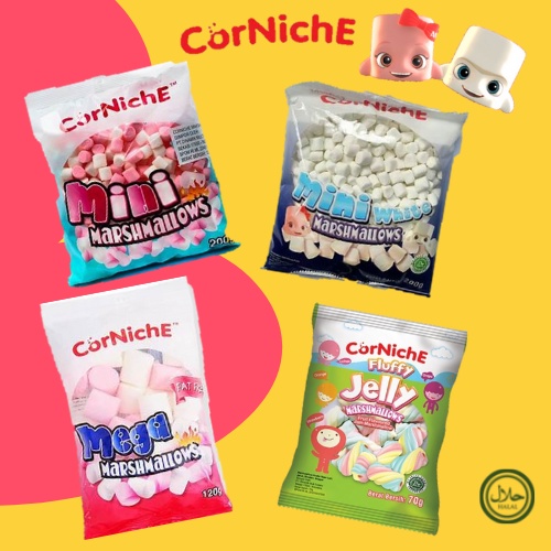 

Corniche chocolate teddy Marshmallow 70Gram (24 Pcs) - Karunia