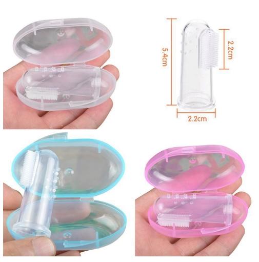 MBA 11 Teether / Sikat Gigi Bayi Baru Lahir Silokon Lembut Aman Untuk Gusi - Mom and Baby FREE KOTAK